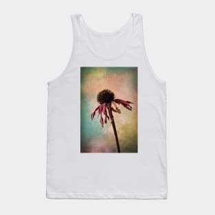 Wilted Textured Cone Flower Tank Top